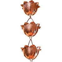 Los mejores  - Monarch Cobre Puro Lotus Lluvia Cadena- 8 – 1-1-9 m Longitud